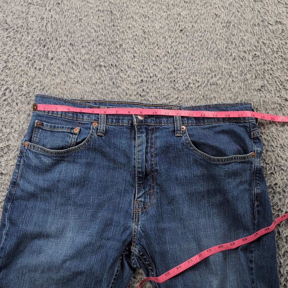 Levis Jeans Mens 36x32 Blue 559 Relaxed Straight Leg Denim Casual Distressed - Picture 6 of 10